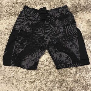 Under Armour Black Tropical Print Men's Athletic Shorts